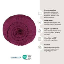 Schiesser Spannbettlaken Flexi | Rot