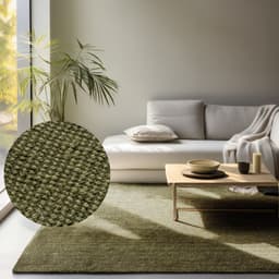 HANSE Home Teppich Jaipur Juteteppich | Grün
