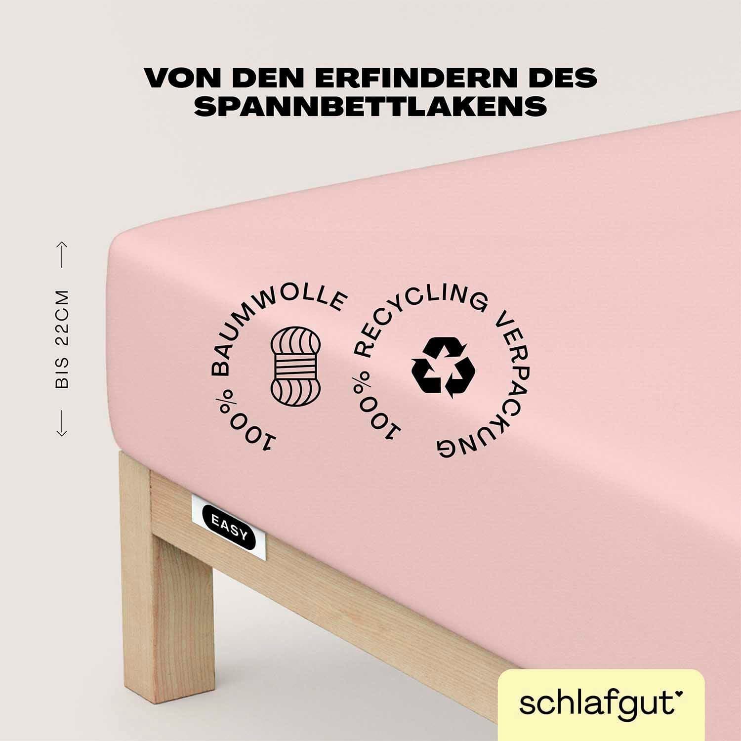 Schlafgut Spannbettlaken EASY JERSEY | Lila