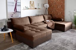COLLECTION AB Wohnlandschaft Josy U-Form | Braun