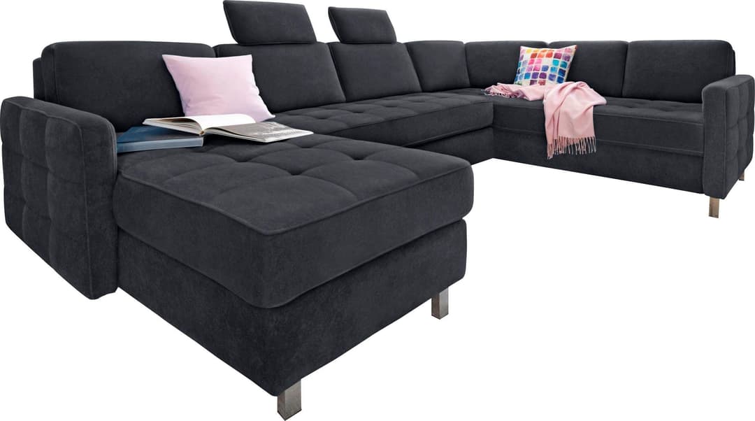 sit&more Wohnlandschaft Pablo U-Form | Grau