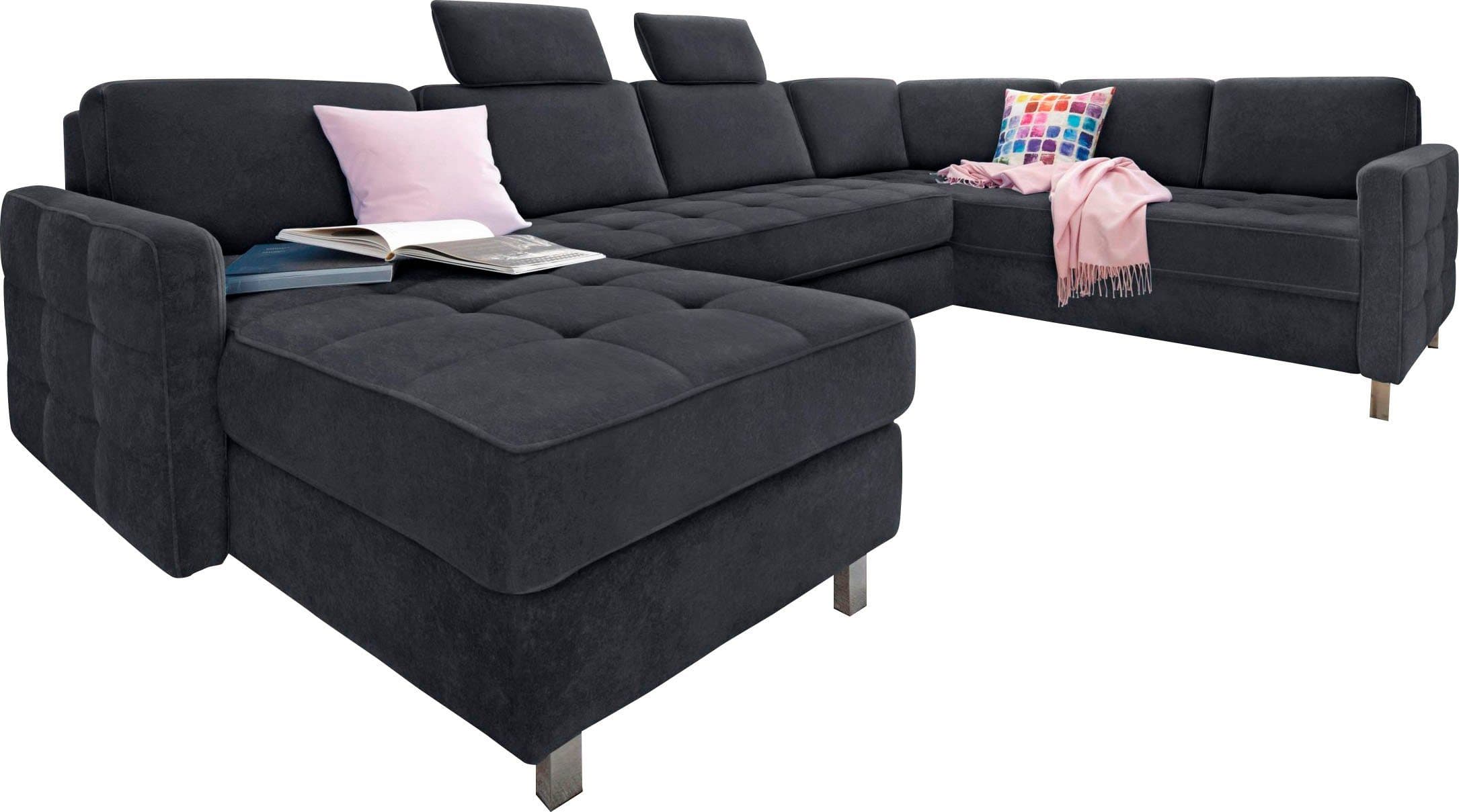 sit&more Wohnlandschaft Pablo U-Form | Grau
