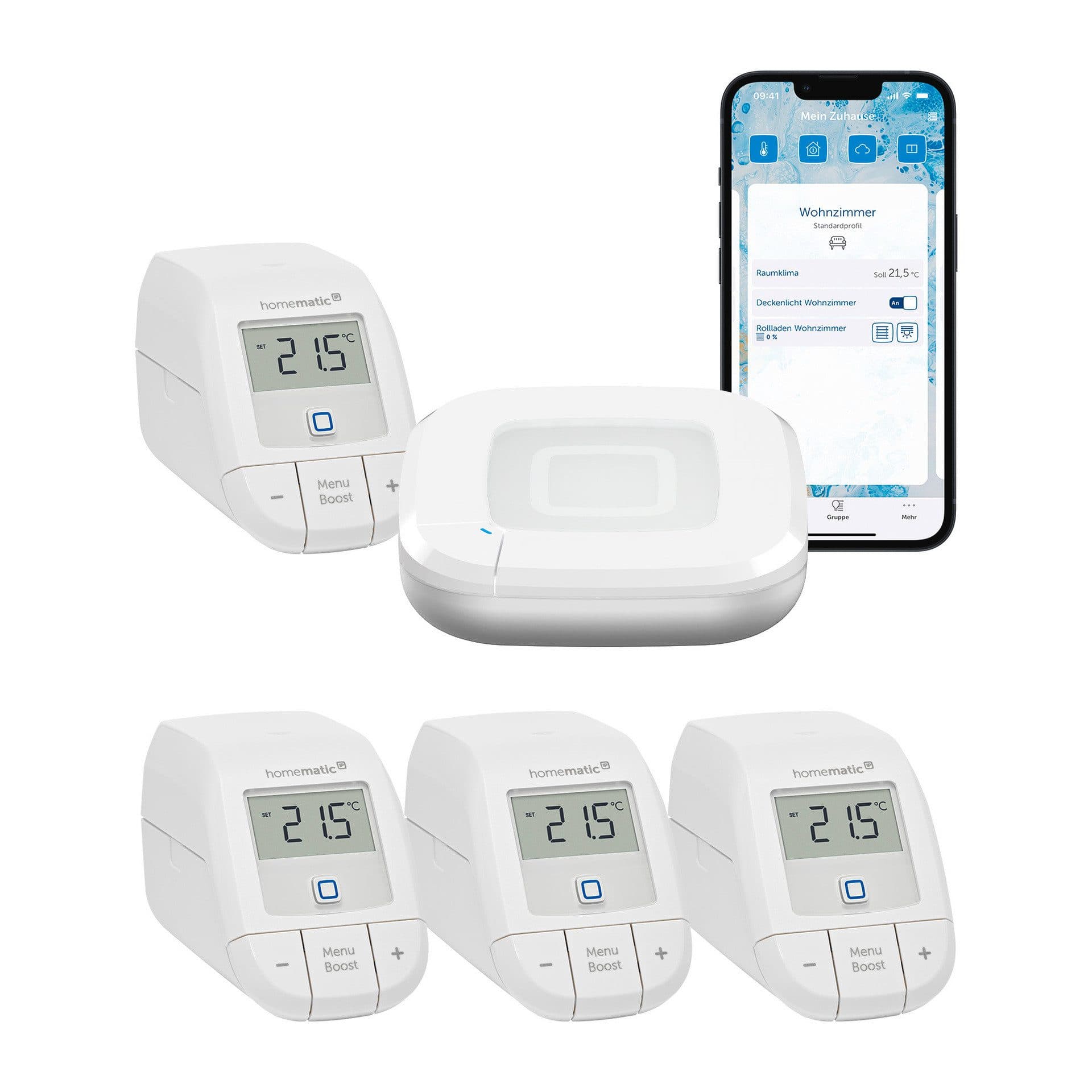 Homematic IP Heizkörperthermostat Starter Bundle | Weiß