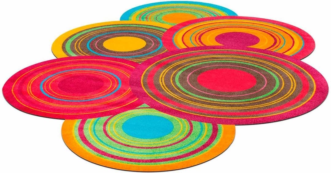wash+dry by Kleen-Tex Teppich Cosmic Colours | Mehrfarbig