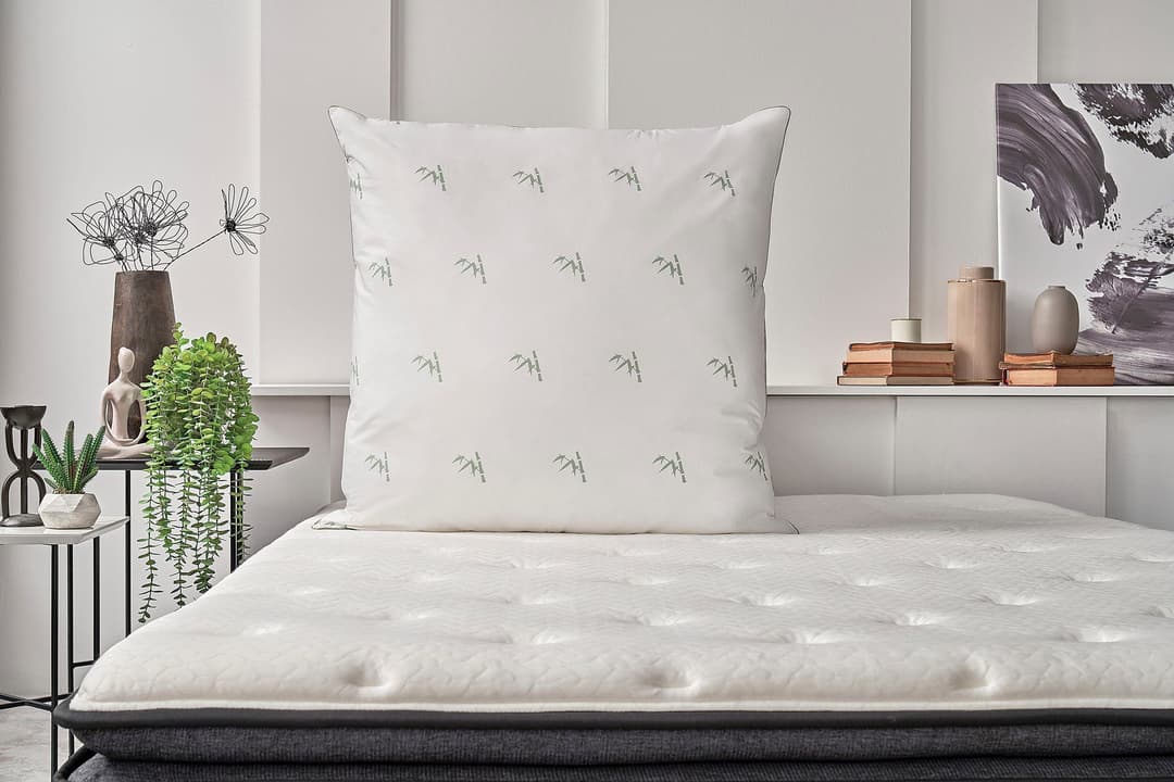 Yatas Bedding Naturfaserkissen Bambus Majestät | Weiß