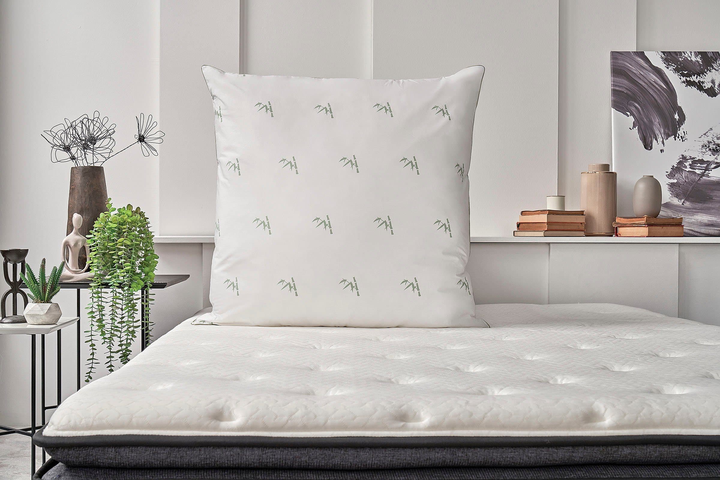 Yatas Bedding Naturfaserkissen Bambus Majestät | Weiß