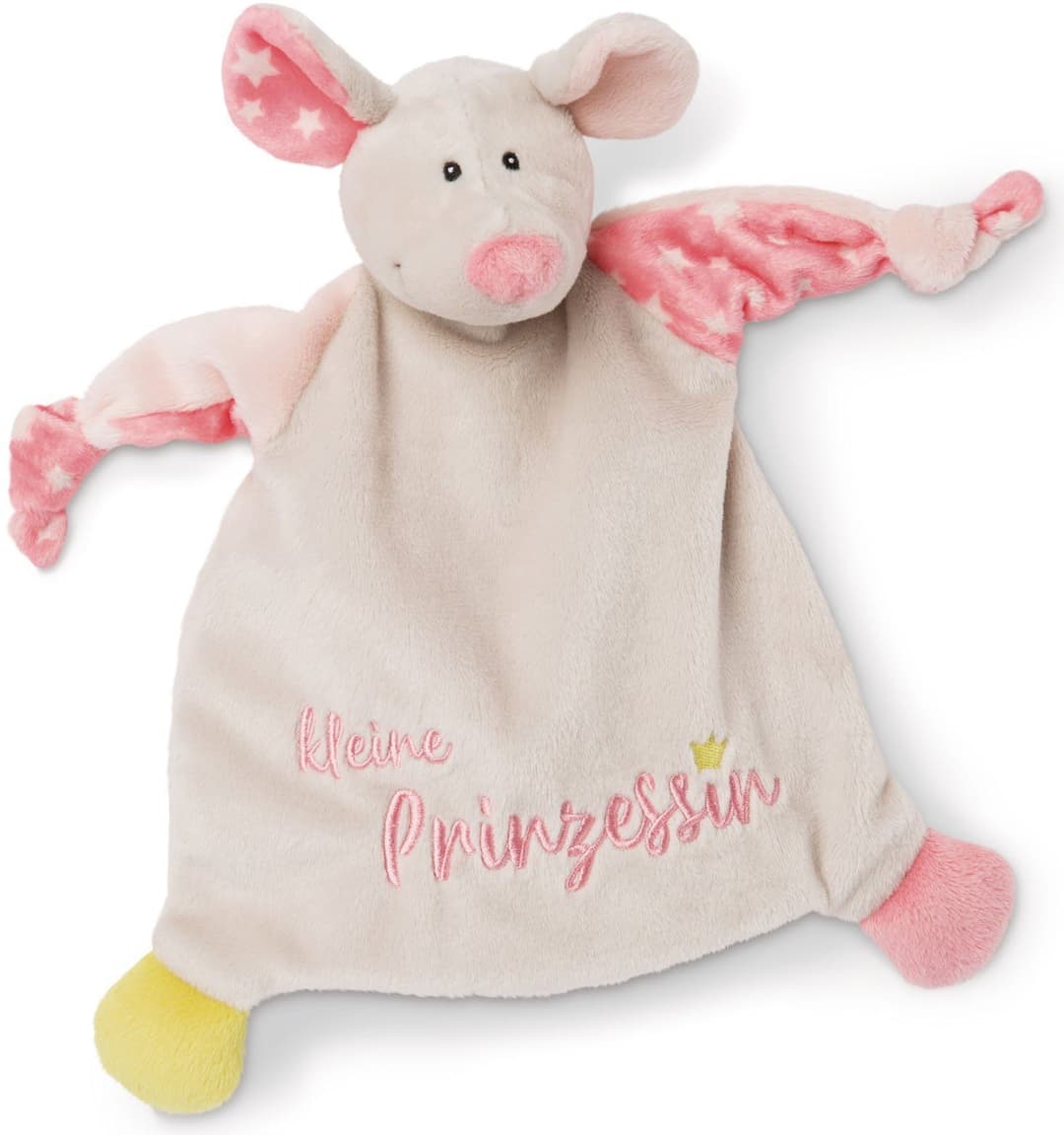 Nici Schmusetuch Maus Kleine Prinzessin | Rosa