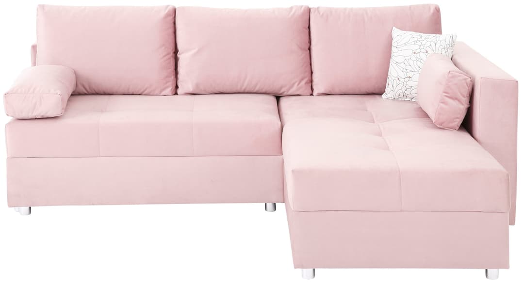 Home affaire Ecksofa Italia L-Form | Rosa