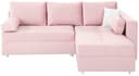 Home affaire Ecksofa Italia L-Form | Rosa 2