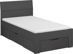 rauch Bett Einzelbett Doppelbett Stauraum FLEXX | Grau