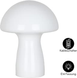 OTTO home Tischleuchte Grunni | Weiß