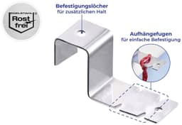 Maximex Fensterhaken | Silber
