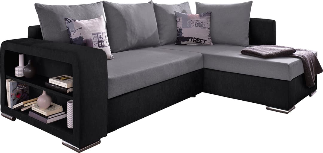 COLLECTION AB Ecksofa John | Schwarz