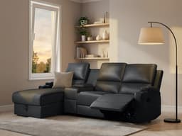OTTO home Ecksofa NAPORI Multimediasofa | Schwarz