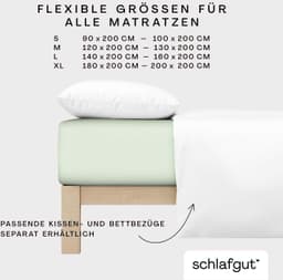 Schlafgut Spannbettlaken CASUAL | Grün