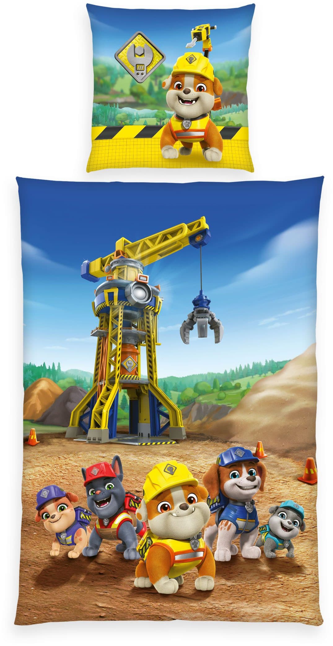 PAW PATROL Bettwäsche Paw Patrol Rubbel&Crew | Mehrfarbig