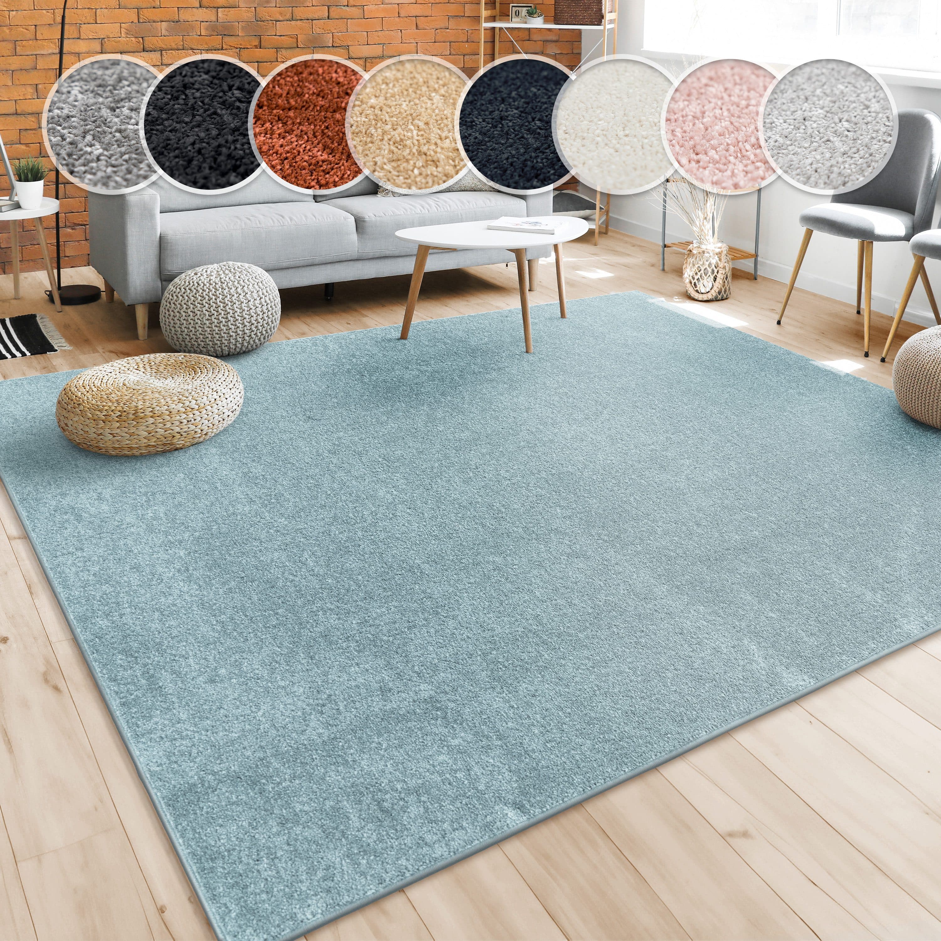 Paco Home Teppich Porto 890 | Türkis