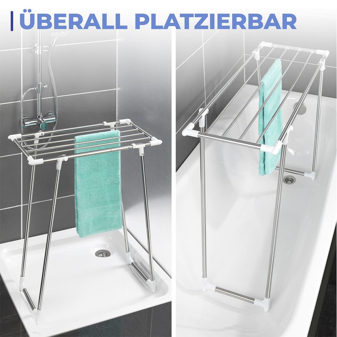 Maximex Wäscheständer Raumwunder | Silber