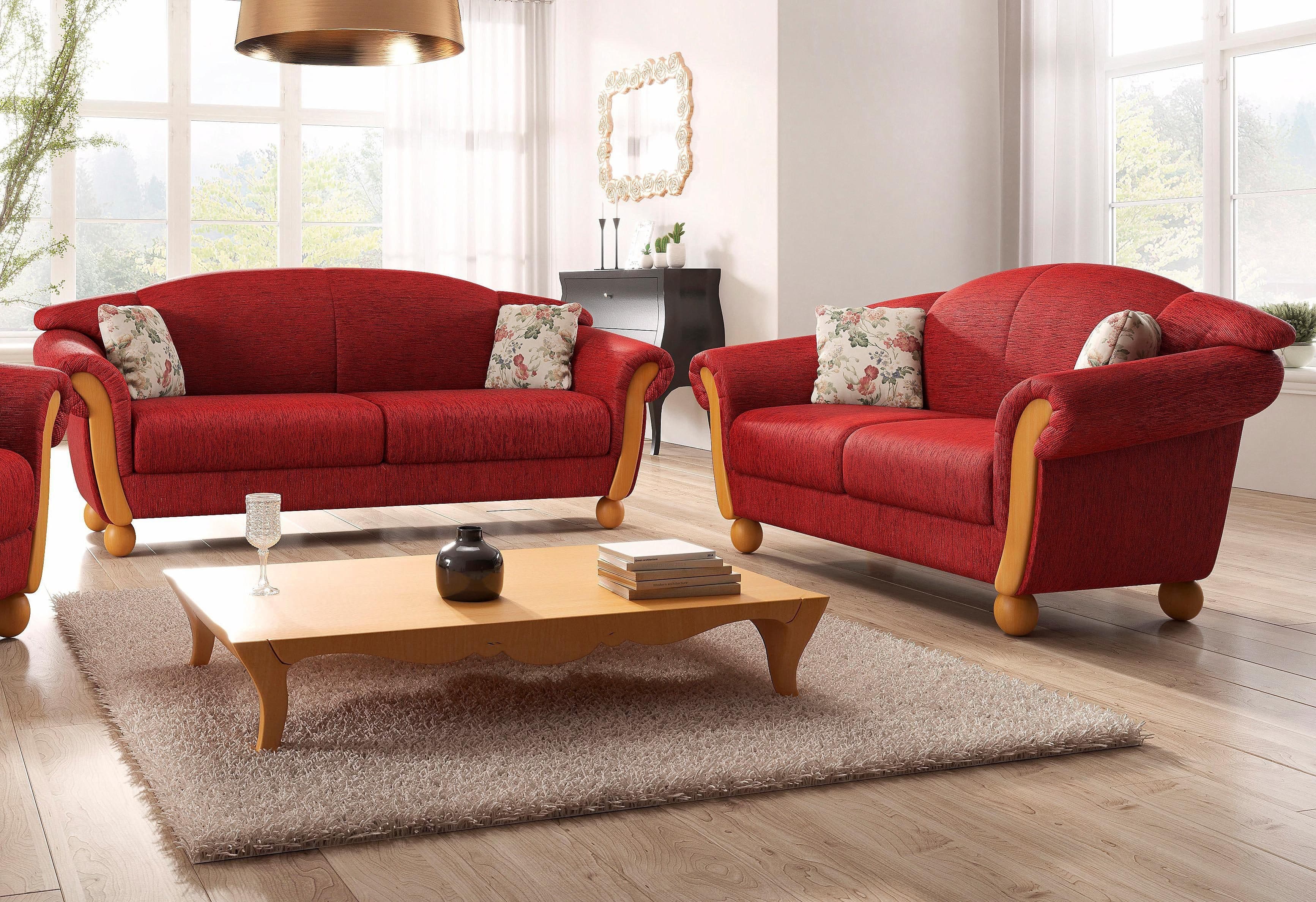 Home affaire Polstergarnitur Milano | Rot