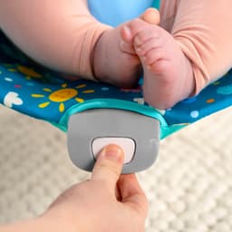 Bright Starts Babywippe Stitch Ohana Paradise Vibrating Bouncer | Blau