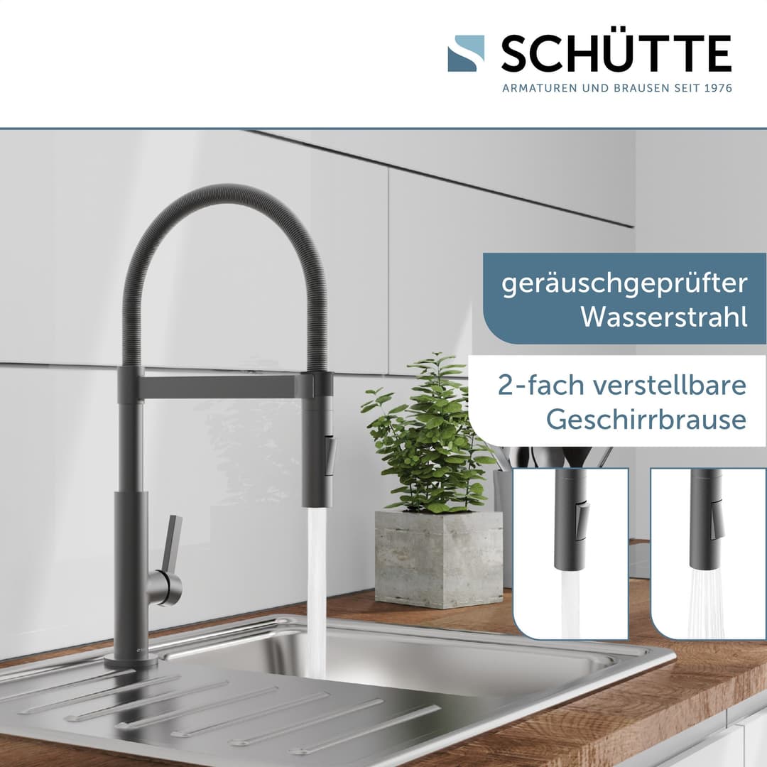 Schütte MIAMI Spültischarmatur | Grau