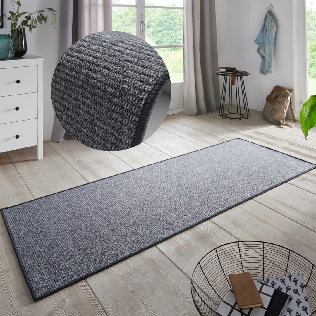 HANSE Home Läufer Bouclé | Grau