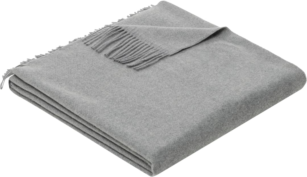 Plaid Jacquard garngefärbt Kuscheldecke | Grau