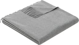 Plaid Jacquard garngefärbt Kuscheldecke | Grau