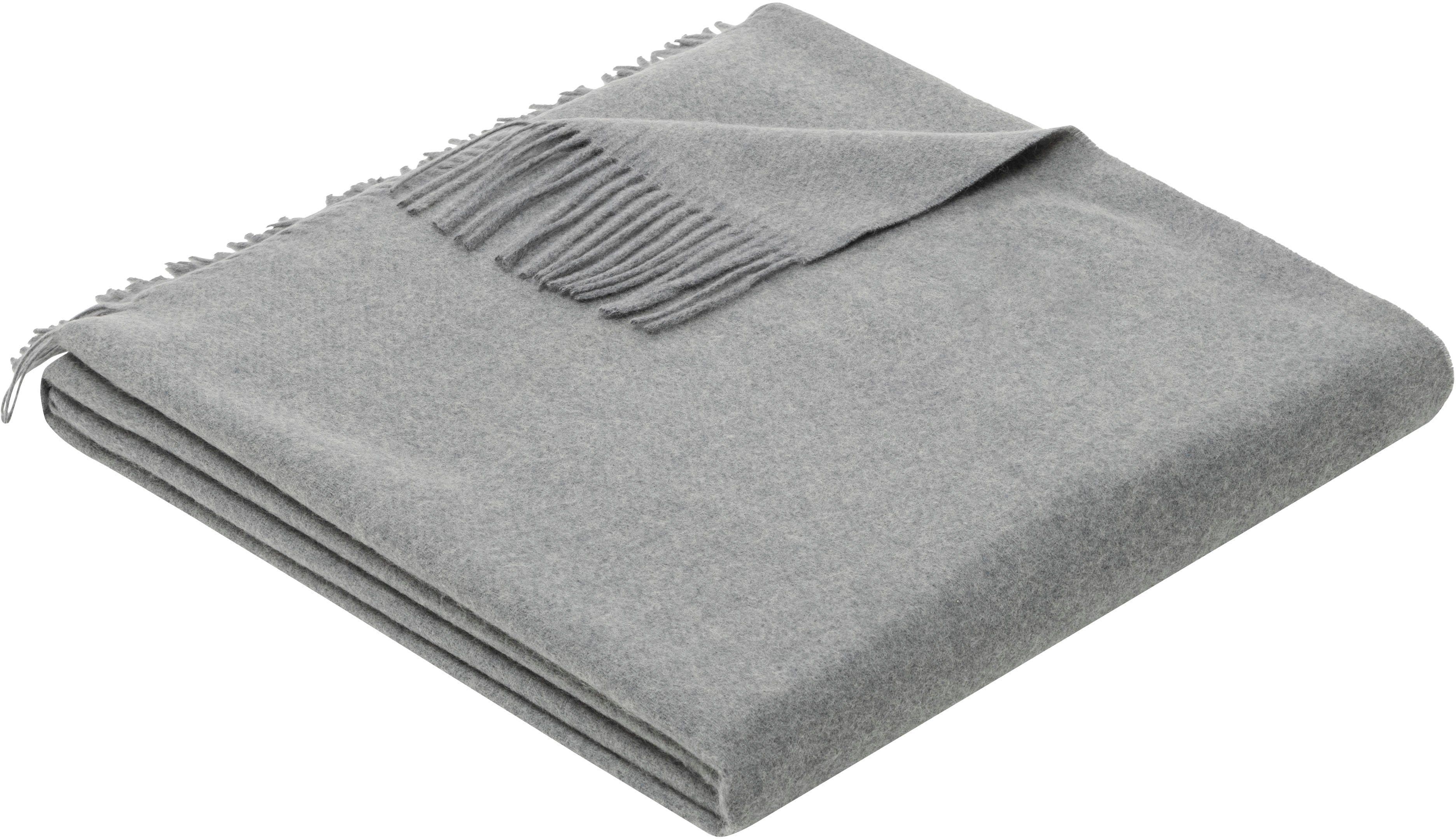 Plaid Jacquard garngefärbt Kuscheldecke | Grau