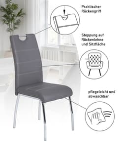 HELIA Stuhl Susi | Grau