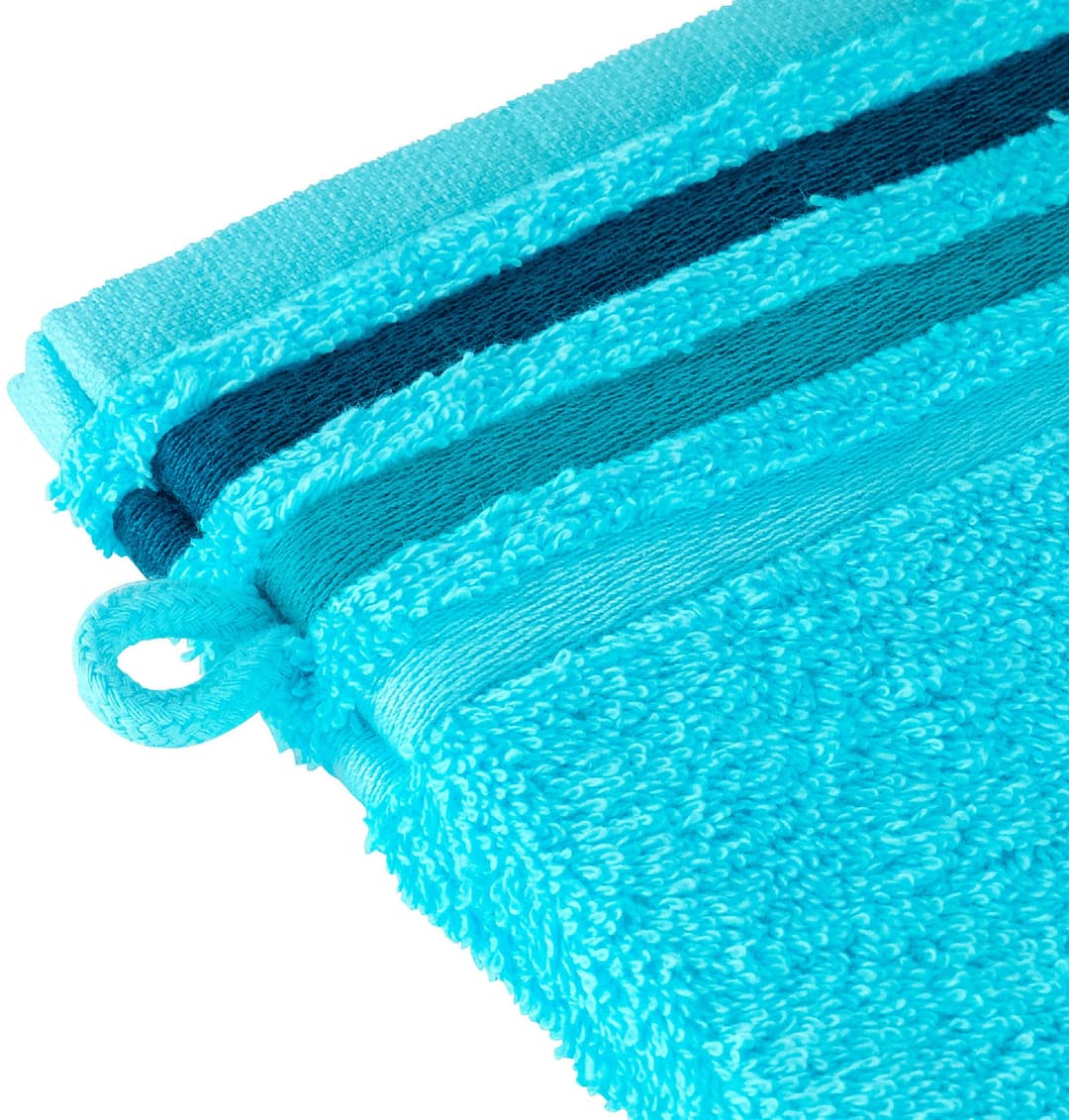 Schiesser Waschhandschuh Skyline Color | Türkis