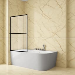 welltime Badewannenaufsatz Block | Schwarz