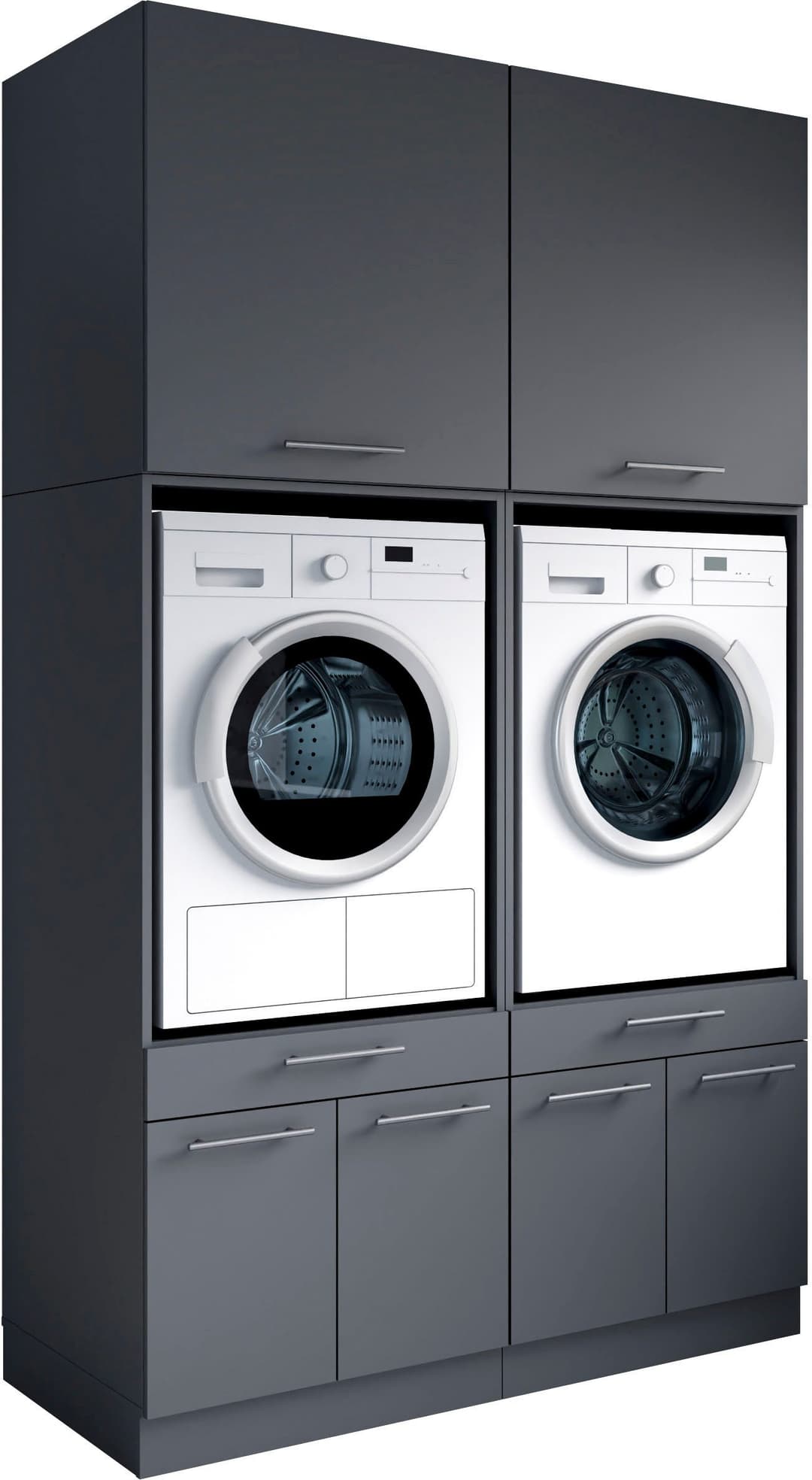 Laundreezy Mehrzweckschrank-Set | Grau