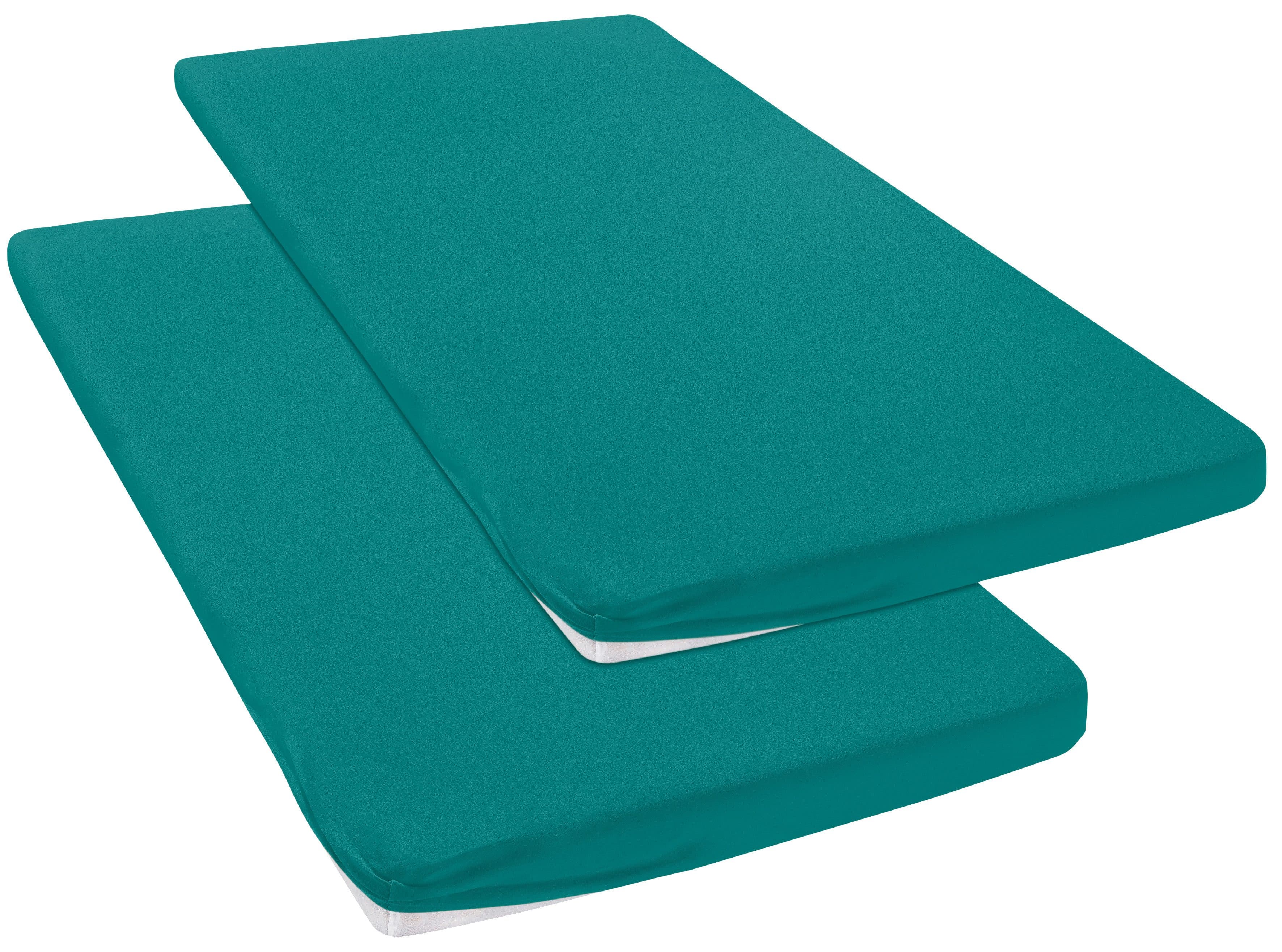 OTTO home Spannbettlaken Topper Basic | Türkis