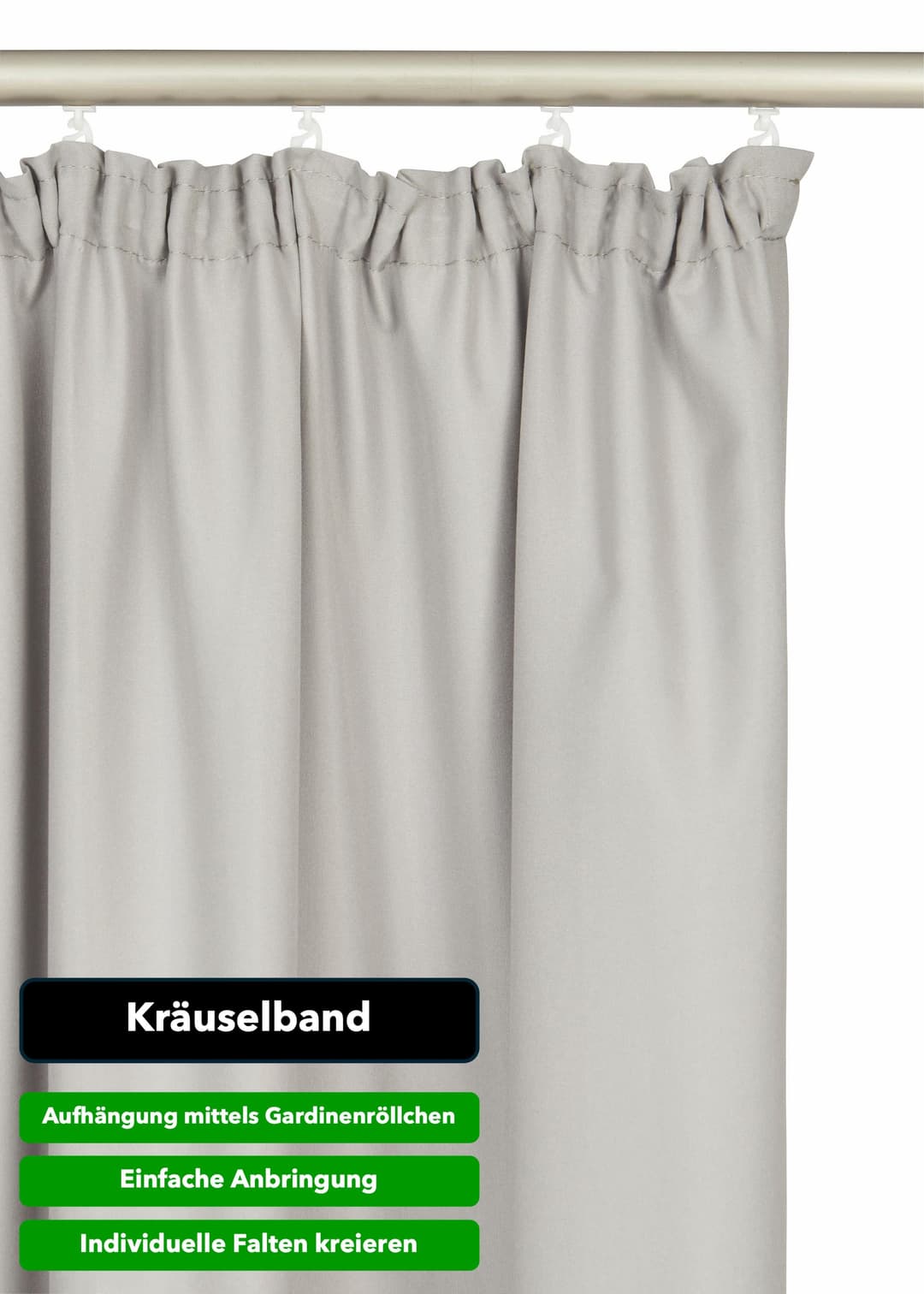 OTTO home Vorhang Parry | Silber