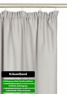 OTTO home Vorhang Parry | Silber