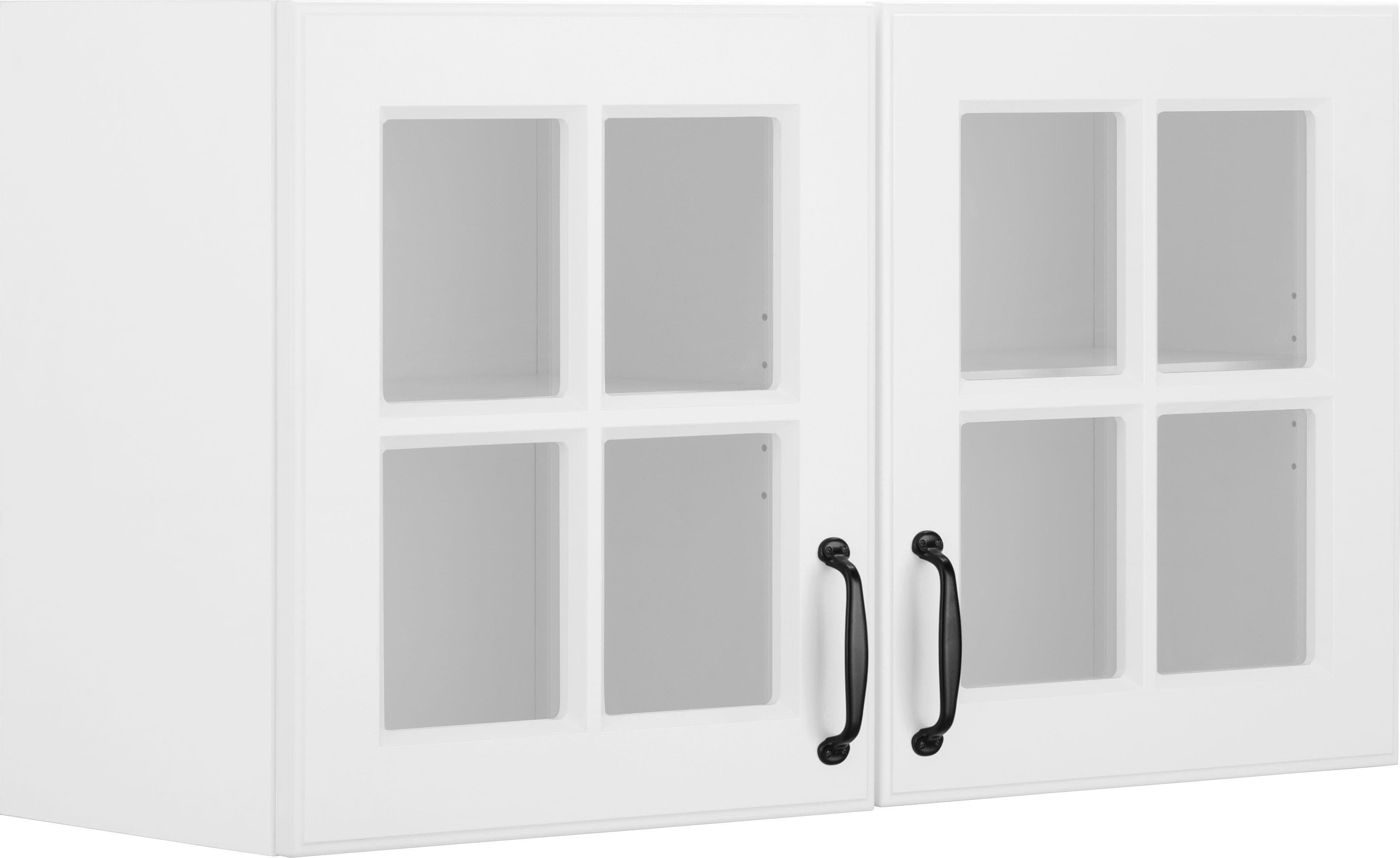 wiho Küchen Glashängeschrank Erla | Weiß