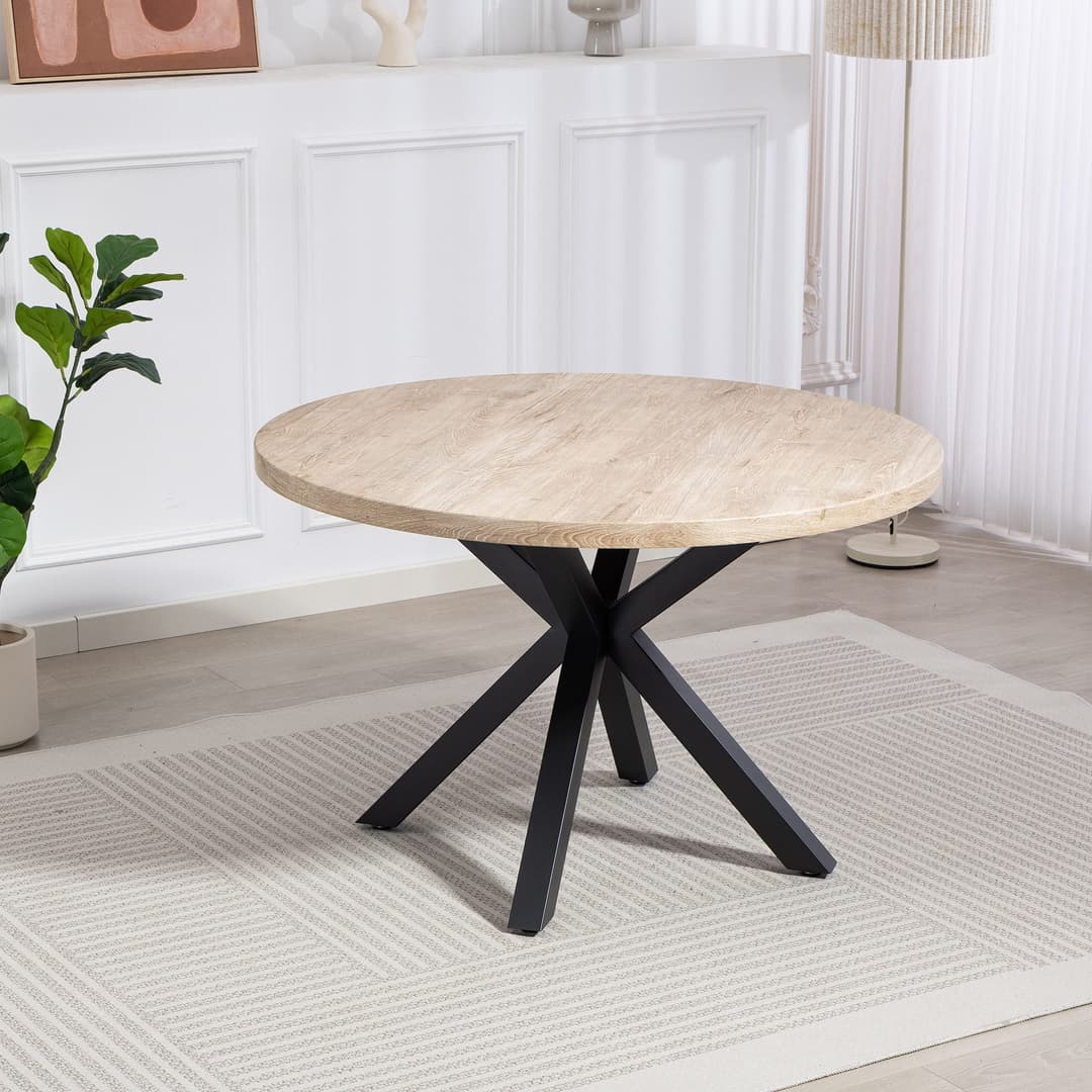 Duo Collection Esstisch Damira Tisch rund | Holztöne