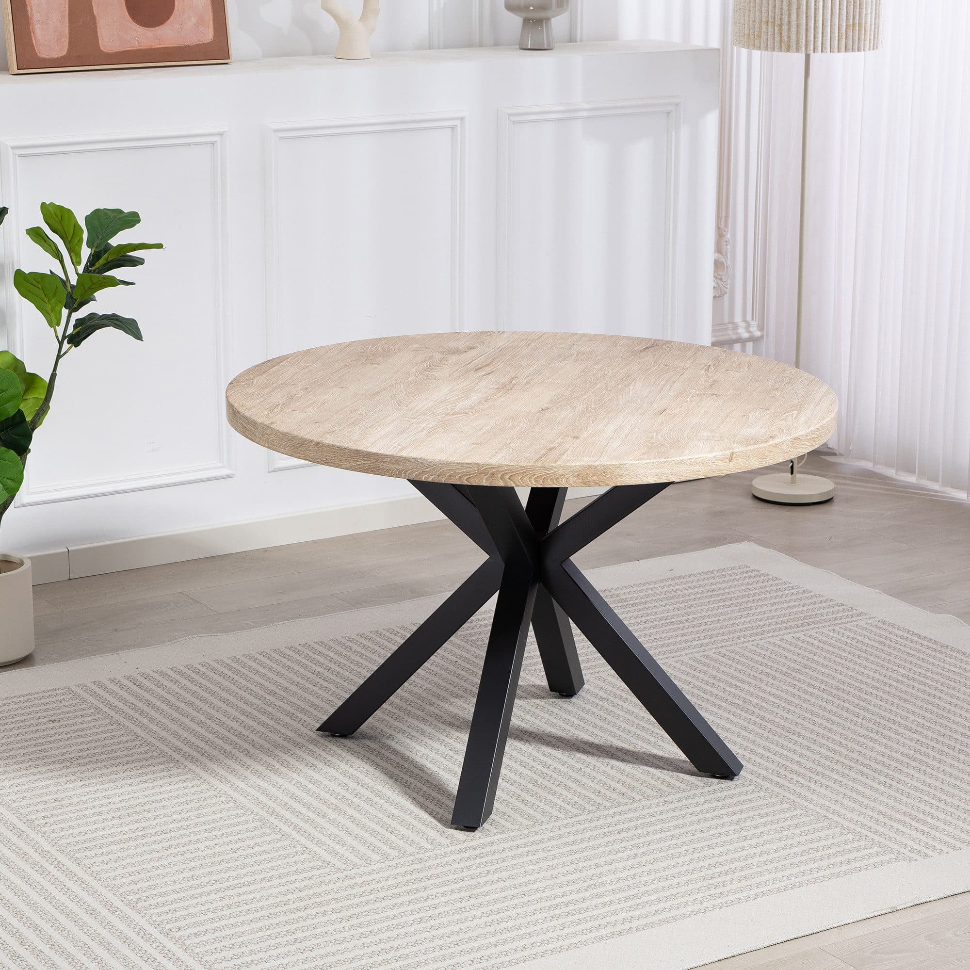 Duo Collection Esstisch Damira Tisch rund | Holztöne