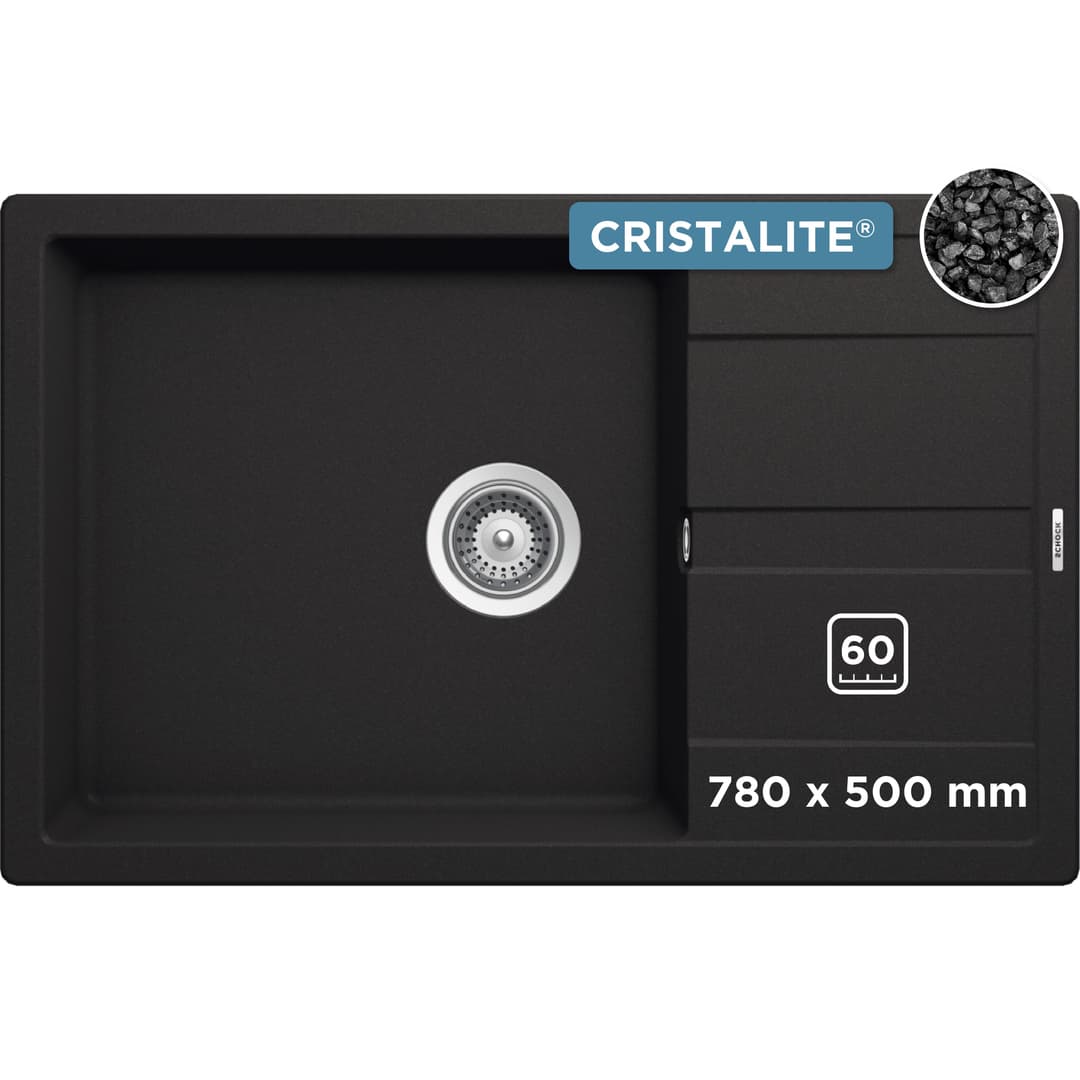 Schock Manhattan D-100LS Granitspüle | Schwarz