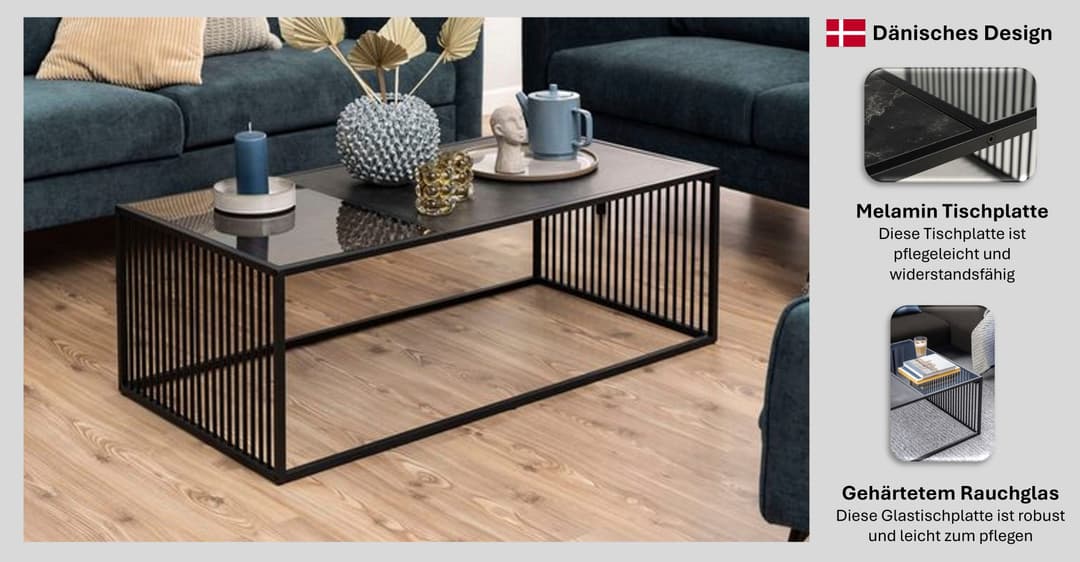 ACTONA GROUP Couchtisch Strington | Schwarz