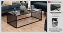 ACTONA GROUP Couchtisch Strington | Schwarz 4