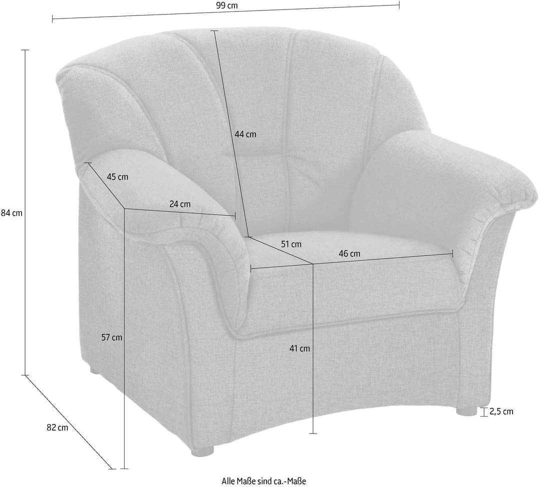 DOMO collection Sessel Papenburg | Beige