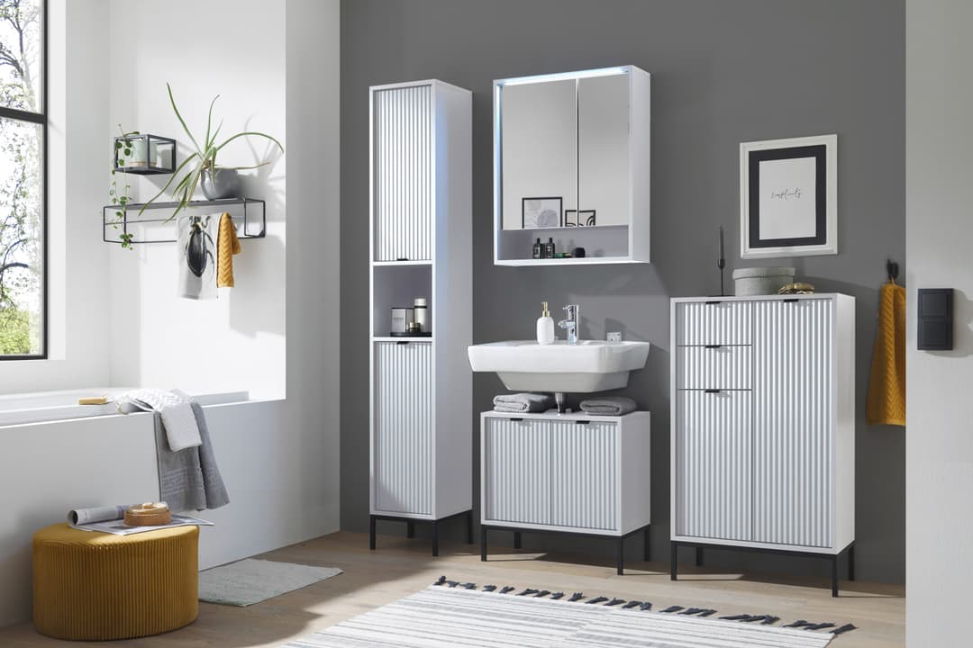 BASIC by Balculina Hochschrank Lucera | Weiß