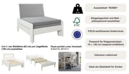 OTTO home Ausziehbett ROBIN | Weiß