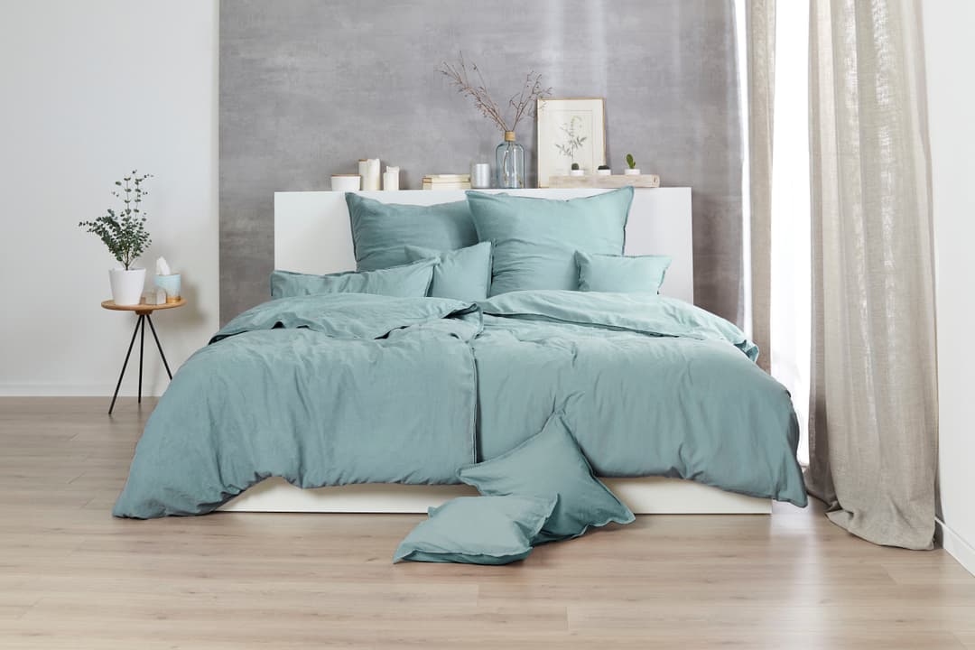 Primera Bettwäsche Stone-Washed | Grün