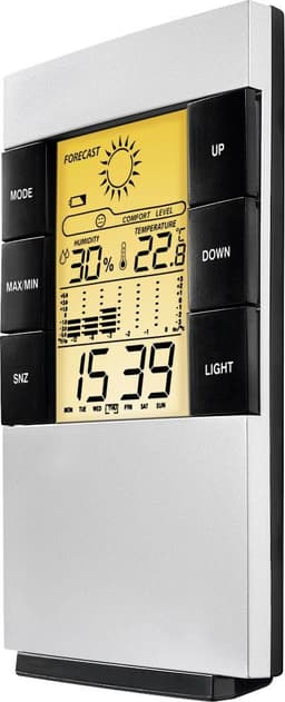 Hama LCD-Thermo-/Hygrometer "TH-200" | Silber