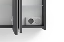 byLIVING Spiegelschrank Serie Spree | Schwarz
