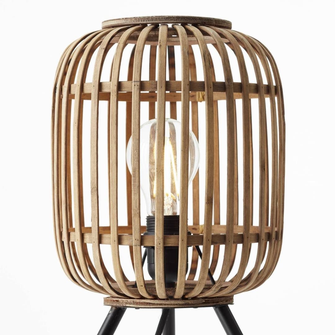 Brilliant Tischleuchte Woodrow | Braun
