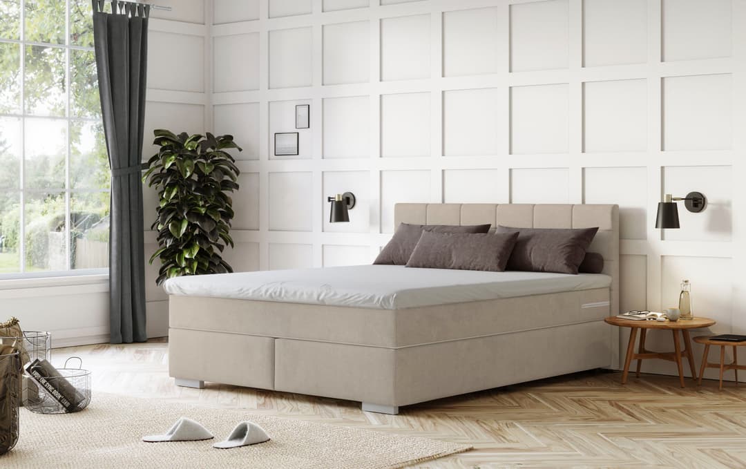 COTTA Boxspringbett Simba | Beige